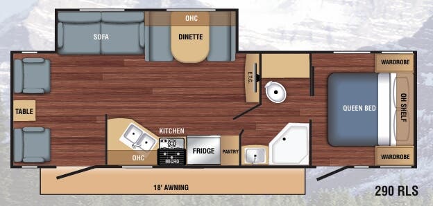 View 2018 Braxton Creek LX 290RLS complete specs and manufacturer brochures