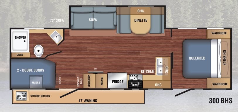 View 2018 Braxton Creek LX 300BHS complete specs and manufacturer brochures