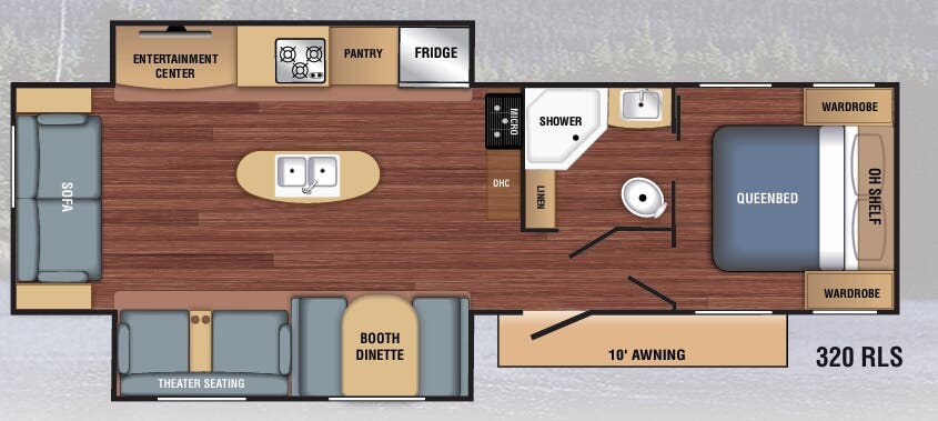 View 2018 Braxton Creek LX 320RLS complete specs and manufacturer brochures