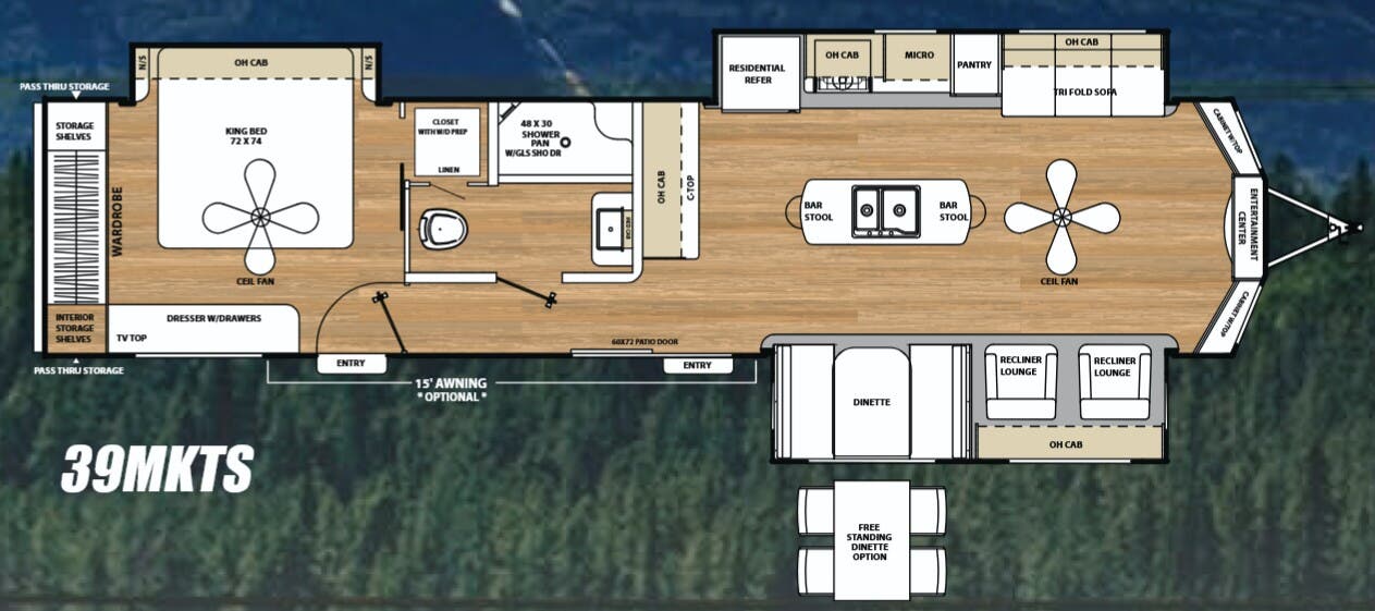 View 2018 Coachmen Catalina Destination 39MKTS complete specs and manufacturer brochures