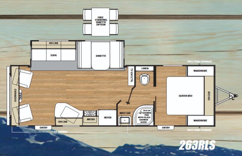View 2018 Coachmen Catalina Legacy Edition 263RLS complete specs and manufacturer brochures