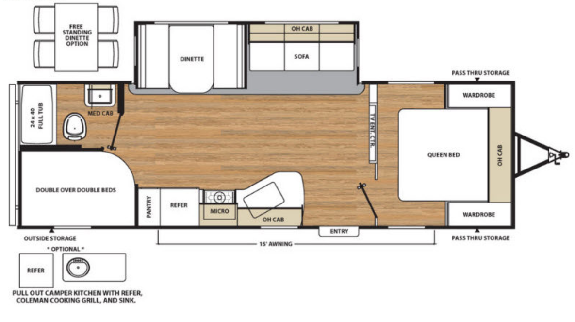 View 2018 Coachmen Catalina Legacy Edition 273DBS complete specs and manufacturer brochures