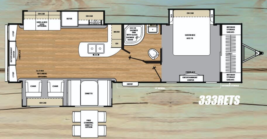 View 2018 Coachmen Catalina Legacy Edition 333RETS complete specs and manufacturer brochures
