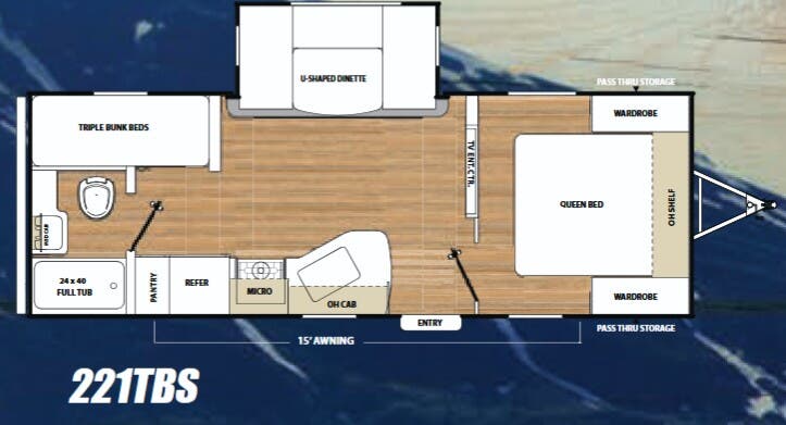 View 2018 Coachmen Catalina SBX 221TBS complete specs and manufacturer brochures