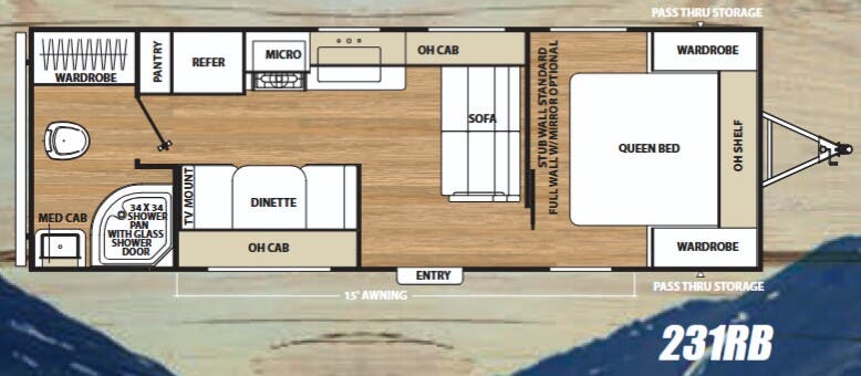 View 2018 Coachmen Catalina SBX 231RB complete specs and manufacturer brochures