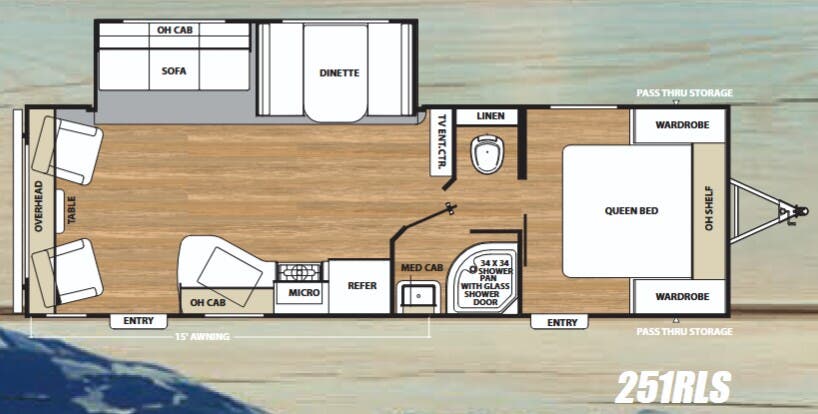 View 2018 Coachmen Catalina SBX 251RLS complete specs and manufacturer brochures