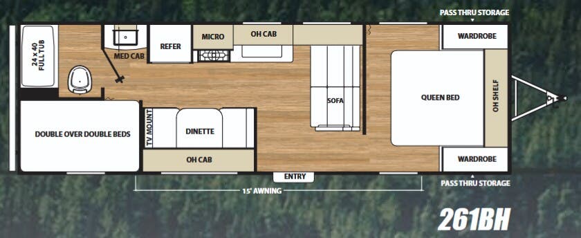 View 2018 Coachmen Catalina SBX 261BH complete specs and manufacturer brochures