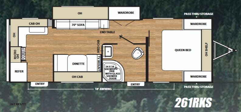 View 2018 Coachmen Catalina SBX 261RKS complete specs and manufacturer brochures