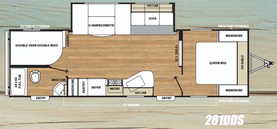 View 2018 Coachmen Catalina SBX 281DDS complete specs and manufacturer brochures