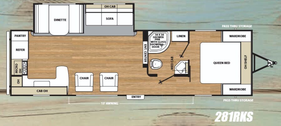 View 2018 Coachmen Catalina SBX 281RKS complete specs and manufacturer brochures