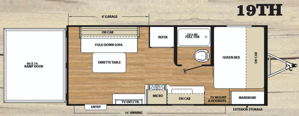 View 2018 Coachmen Catalina Trail Blazer 19TH complete specs and manufacturer brochures