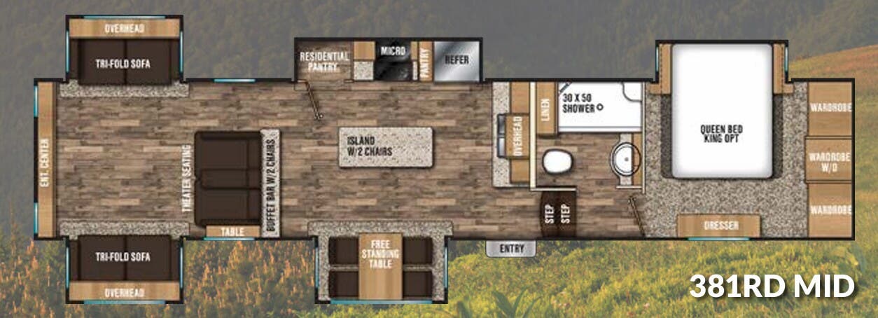 View 2018 Coachmen Chaparral 381RD complete specs and manufacturer brochures