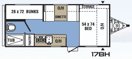 View 2018 Coachmen Clipper 17BH complete specs and manufacturer brochures
