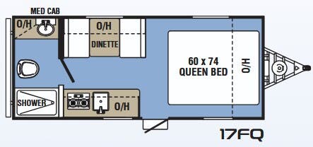 View 2018 Coachmen Clipper 17FQ complete specs and manufacturer brochures