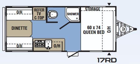 View 2018 Coachmen Clipper 17RD complete specs and manufacturer brochures