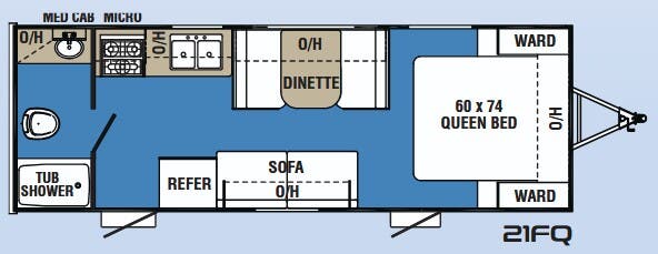 View 2018 Coachmen Clipper 21FQ complete specs and manufacturer brochures
