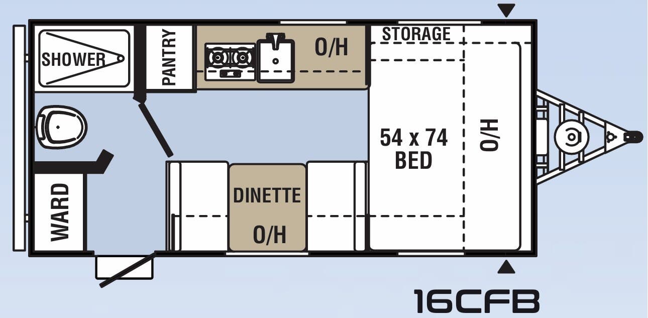 View 2018 Coachmen Clipper Cadet 16CFB complete specs and manufacturer brochures