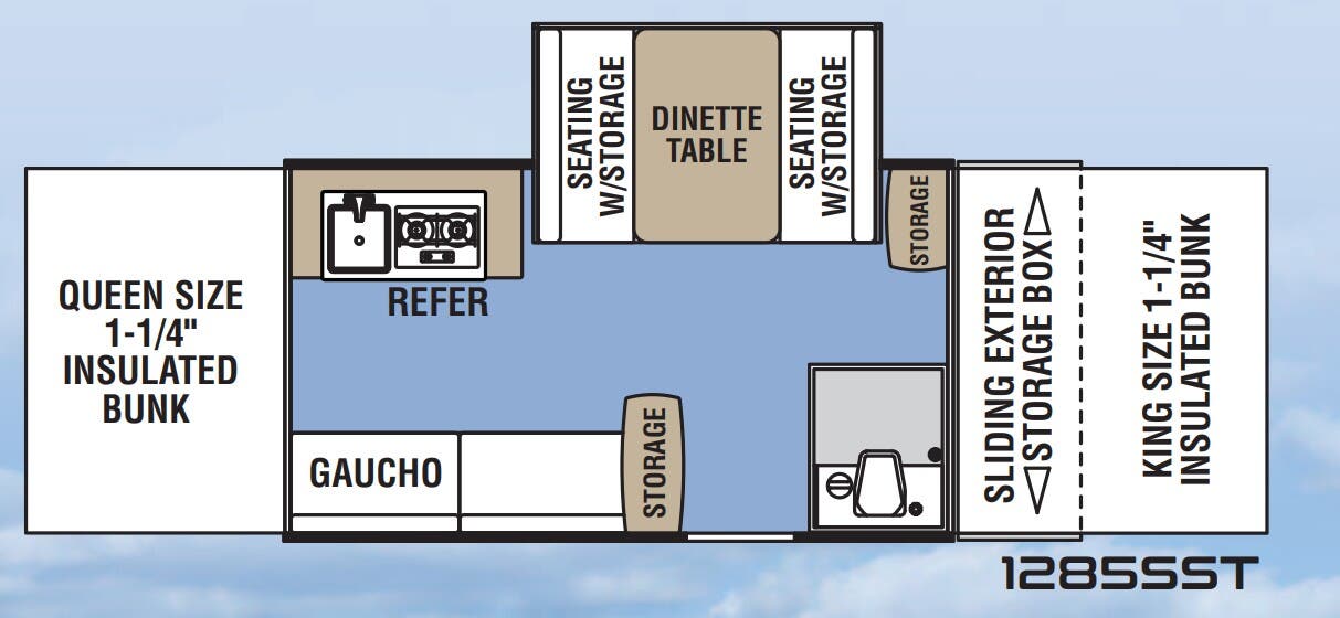 View 2018 Coachmen Clipper Classic 1285SST complete specs and manufacturer brochures