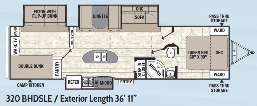 View 2018 Coachmen Freedom Express Liberty Edition 320 BHDSLE complete specs and manufacturer brochures