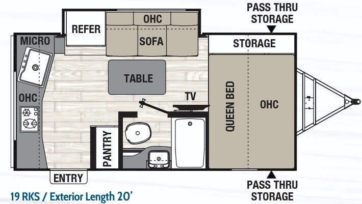 View 2018 Coachmen Freedom Express Pilot 19RKS complete specs and manufacturer brochures