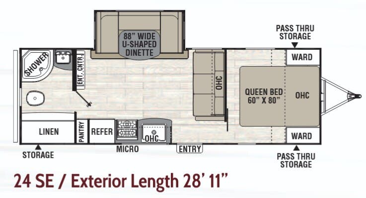 View 2018 Coachmen Freedom Express Select 24 SE complete specs and manufacturer brochures