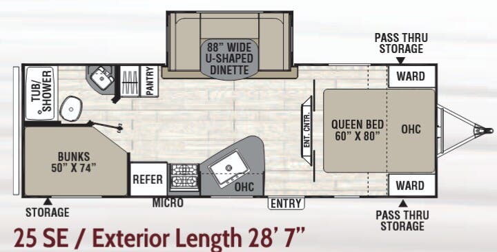 View 2018 Coachmen Freedom Express Select 25 SE complete specs and manufacturer brochures