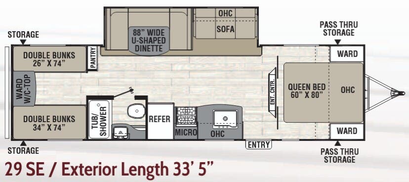 View 2018 Coachmen Freedom Express Select 29 SE complete specs and manufacturer brochures