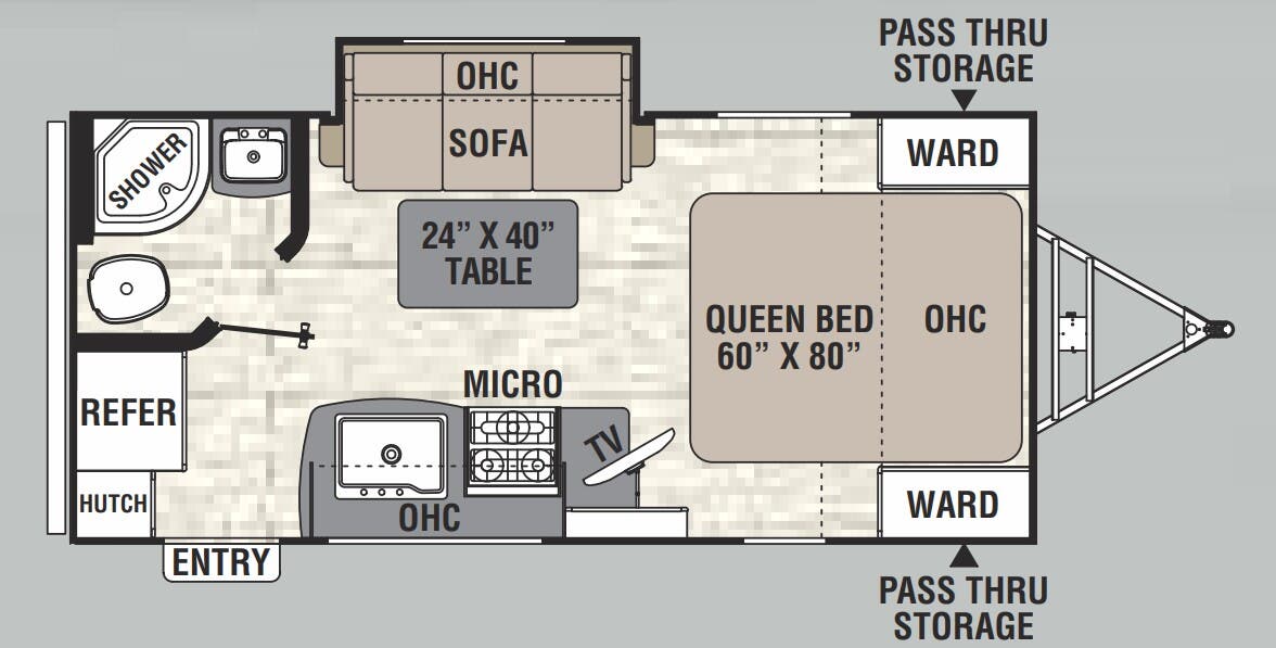 View 2018 Coachmen Freedom Express Ultra Lite 192 RBS complete specs and manufacturer brochures