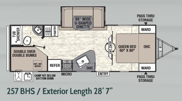 View 2018 Coachmen Freedom Express Ultra Lite 257 BHS complete specs and manufacturer brochures