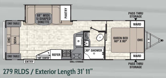 View 2018 Coachmen Freedom Express Ultra Lite 279 RLDS complete specs and manufacturer brochures