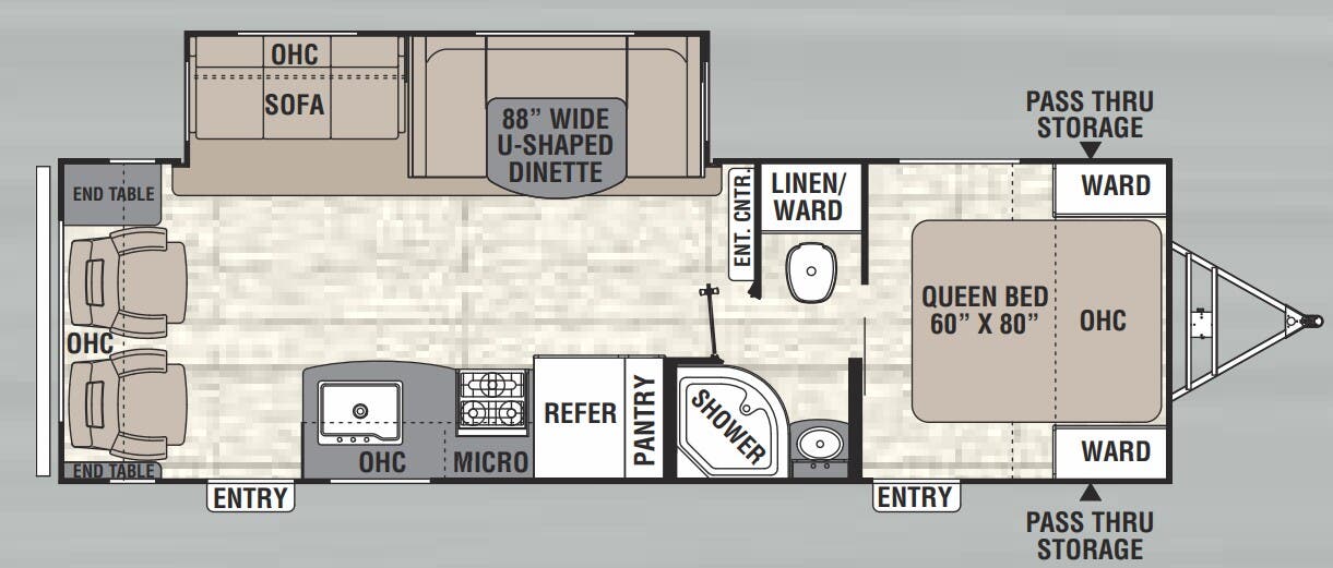 View 2018 Coachmen Freedom Express Ultra Lite 281 RLDS complete specs and manufacturer brochures
