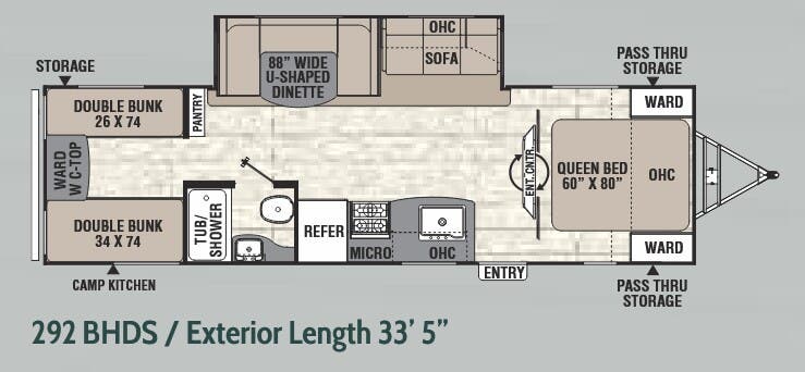 View 2018 Coachmen Freedom Express Ultra Lite 292 BHDS complete specs and manufacturer brochures