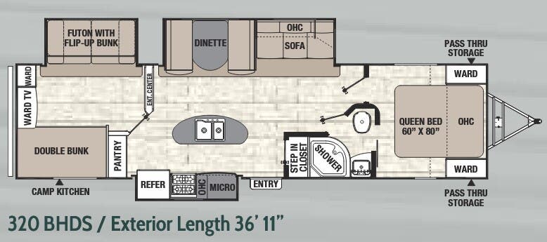 View 2018 Coachmen Freedom Express Ultra Lite 320 BHDS complete specs and manufacturer brochures