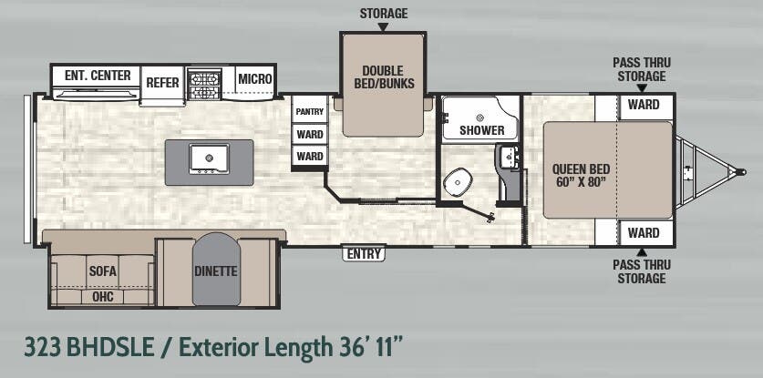 View 2018 Coachmen Freedom Express Ultra Lite 323 BHDS complete specs and manufacturer brochures