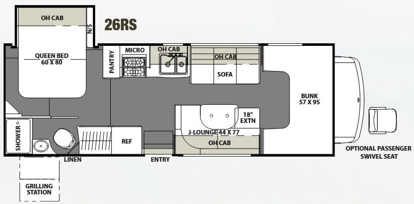 View 2018 Coachmen Freelander 26RS (Chevy) complete specs and manufacturer brochures