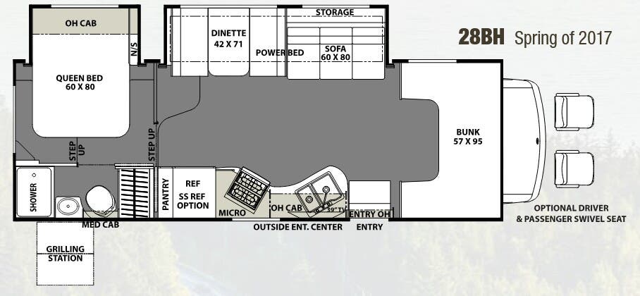 View 2018 Coachmen Freelander 28BH (Ford) complete specs and manufacturer brochures