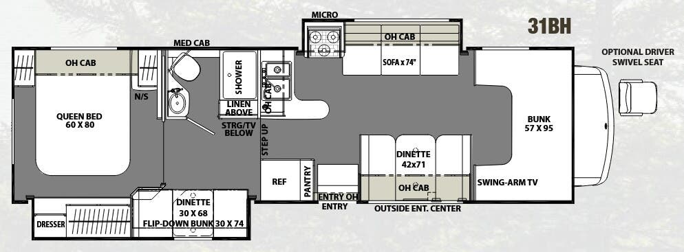 View 2018 Coachmen Freelander 31BH (Chevy) complete specs and manufacturer brochures