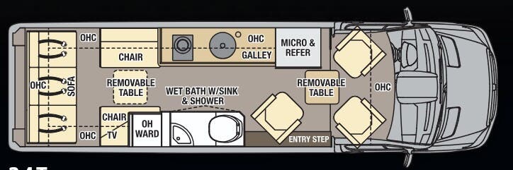 View 2018 Coachmen Galleria 24T complete specs and manufacturer brochures