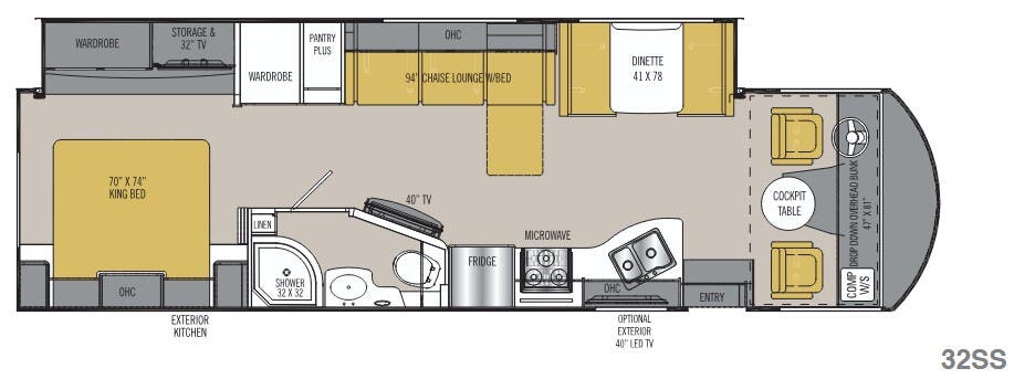 View 2018 Coachmen Mirada 32SS complete specs and manufacturer brochures