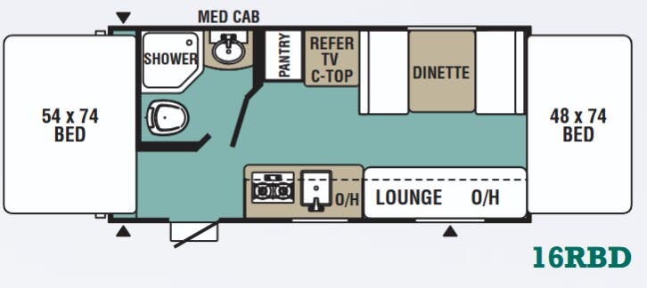 View 2018 Forest River Viking 16RBD complete specs and manufacturer brochures