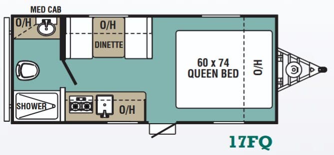 View 2018 Forest River Viking 17FQ complete specs and manufacturer brochures