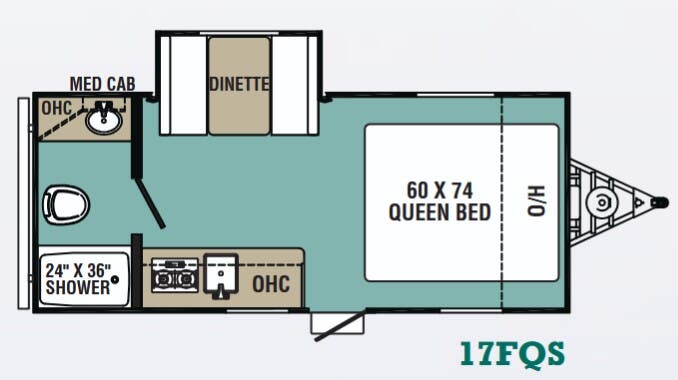 View 2018 Forest River Viking 17FQS complete specs and manufacturer brochures