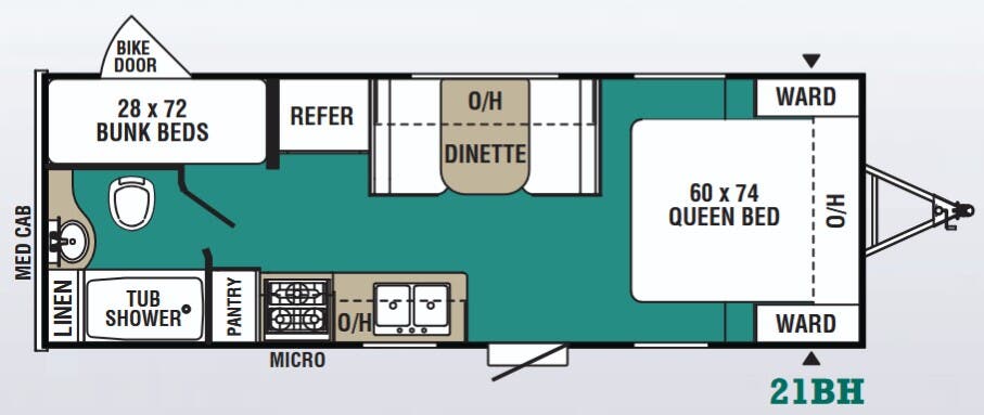 View 2018 Forest River Viking 21BH complete specs and manufacturer brochures