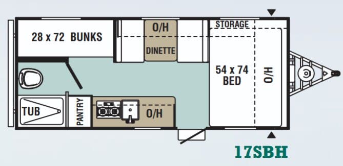 View 2018 Forest River Viking Saga 17SBH complete specs and manufacturer brochures