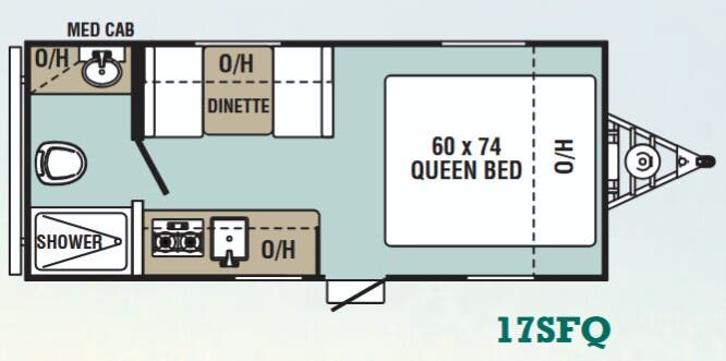 View 2018 Forest River Viking Saga 17SFQ complete specs and manufacturer brochures