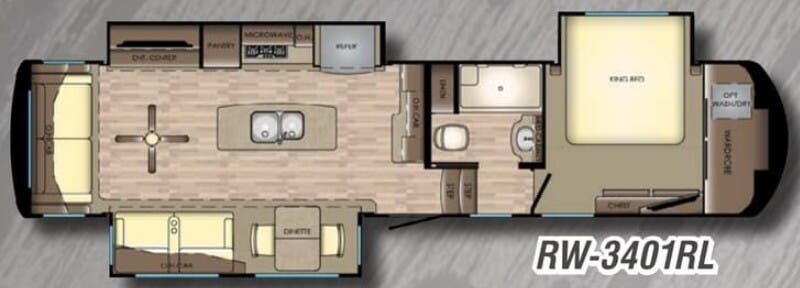 View 2018 CrossRoads Redwood RW-3401RL complete specs and manufacturer brochures