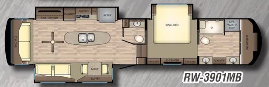 View 2018 CrossRoads Redwood RW-3901MB complete specs and manufacturer brochures