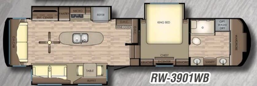 View 2018 CrossRoads Redwood RW-3901WB complete specs and manufacturer brochures
