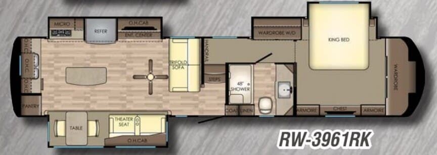 View 2018 CrossRoads Redwood RW-3961RK complete specs and manufacturer brochures
