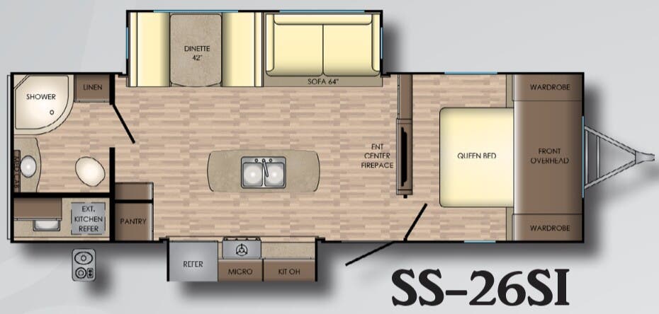 View 2018 CrossRoads Sunset Trail Grand Reserve SS-26SI complete specs and manufacturer brochures